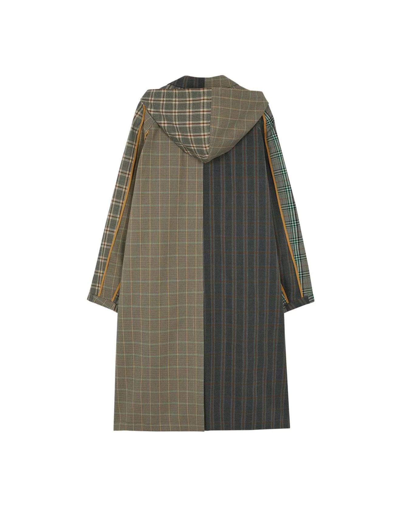 Men Andersson Bell Unisex Checked Raglan Coat Awa413U(Multi Color)